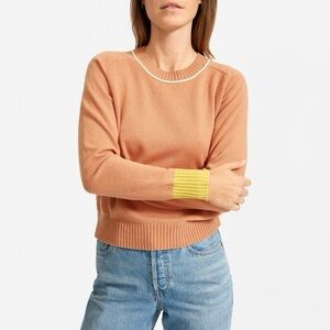 Everlane Re- Cashmere Colorblock Crew Sweater, small